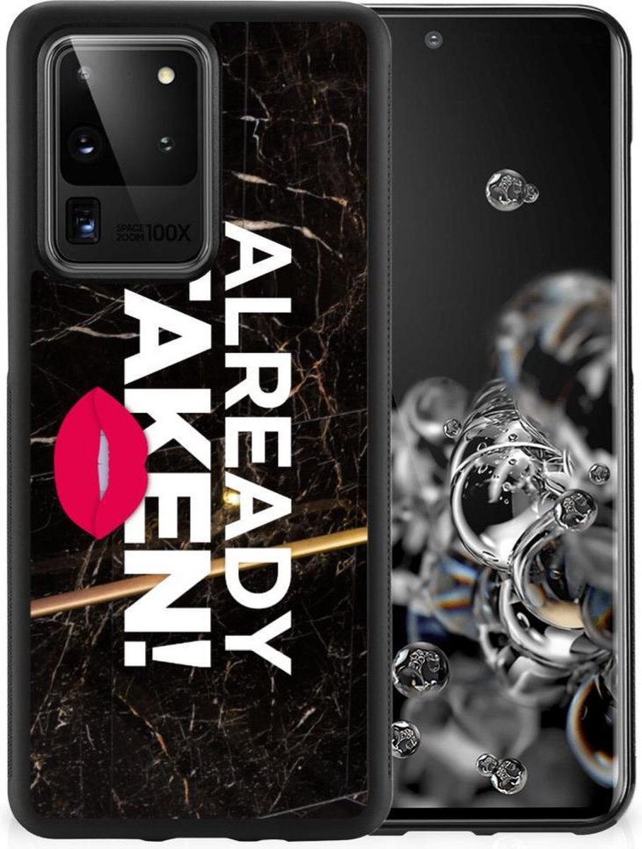 Samsung Galaxy S20 Ultra Hoesje met Quotes Already Taken Black