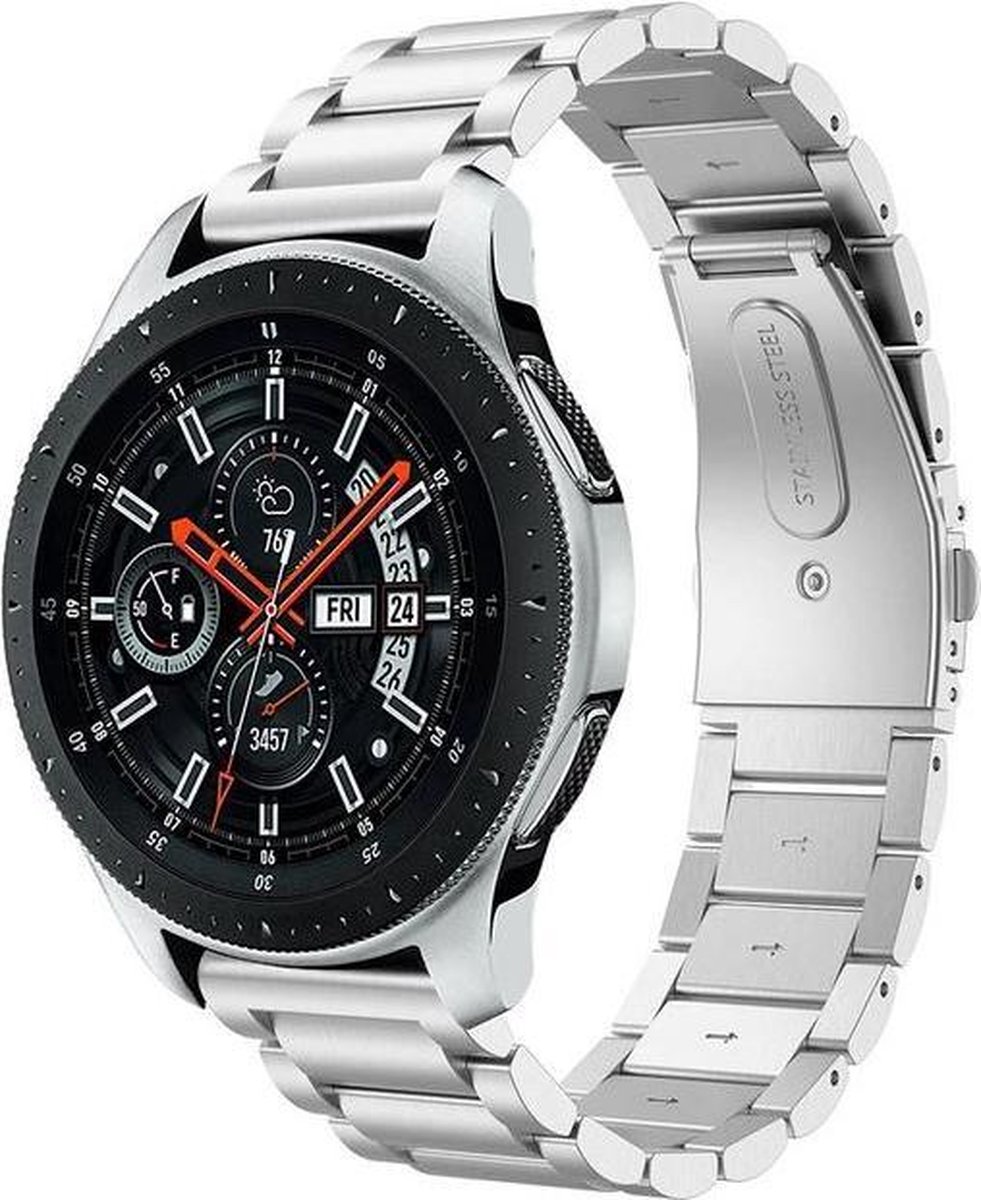 Samsung Galaxy Watch 46 mm Argent 22 mm Lien de bracelet de montre  Smartwatch en métal | bol