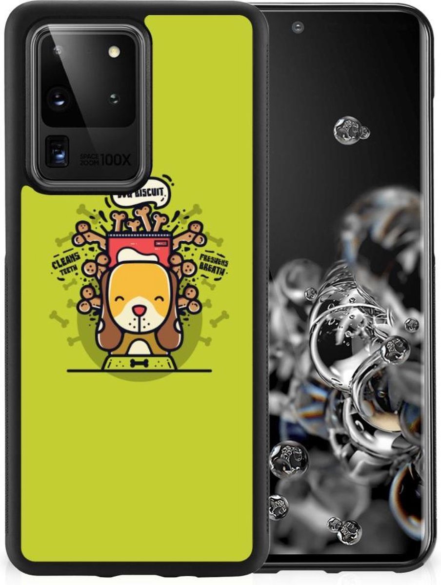 Back Cover voor Samsung Galaxy S20 Ultra Bumper Hoesje Doggy Biscuit