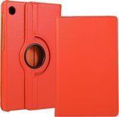 Case2go - Tablet hoes geschikt voor Huawei MatePad T8 - Draaibare Book Case - Oranje