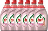 Dreft Clean & Care Afwasmiddel Rose & Satin - 6 x 383 ml