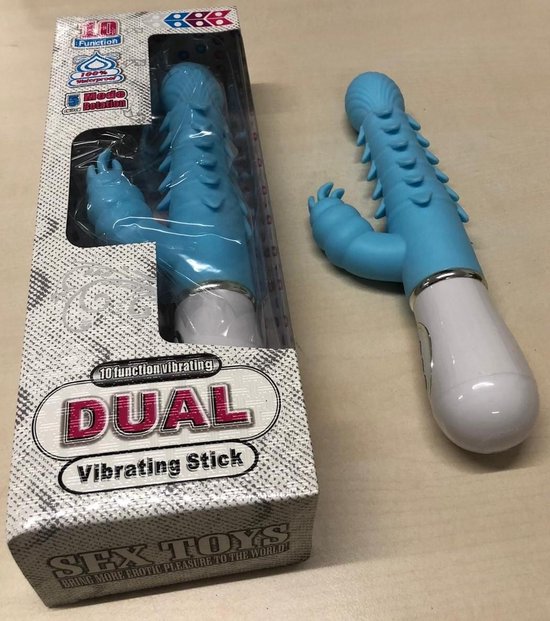 Beste Deal Ruige Stoere Tarzan Shaki Dual Vibrating Stick Blauw beste-deal-ruige-stoere-tarzan-shaki-dual-vibrating-stick-blauw