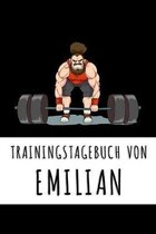 Trainingstagebuch von Emilian: Personalisierter Tagesplaner f�r dein Fitness- und Krafttraining im Fitnessstudio oder Zuhause