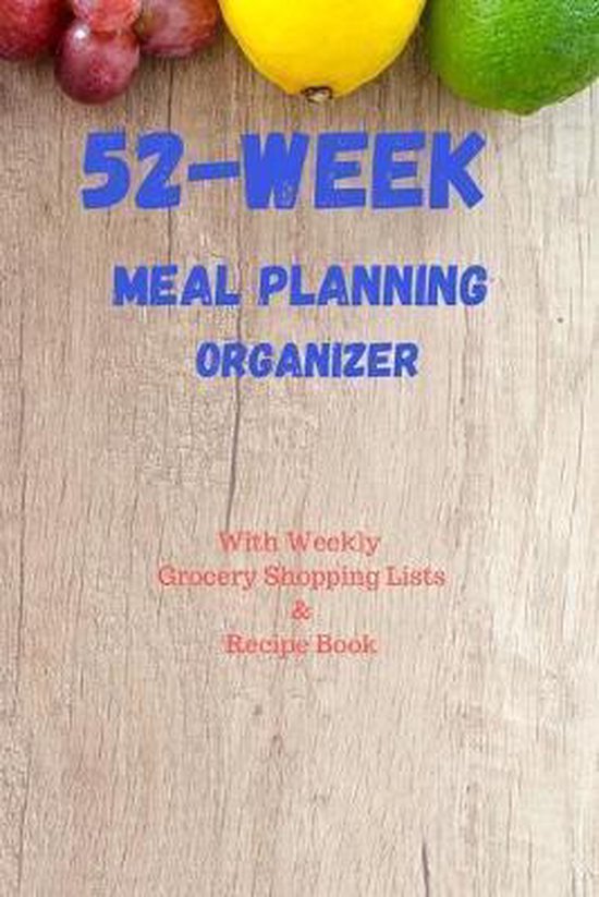 52 Week Meal Planning Organizer Great Journals Notebooks 