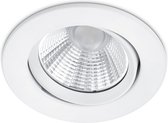 LED Spot - Inbouwspot - Trion Paniro - Rond 5W - Dimbaar - Warm Wit 3000K - Mat Wit - Aluminium - Ø80mm - BES LED