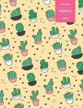 Wide Ruled Notes 110 Pages: Cactus Notebook for Kids, Teens and Students - Succulent Llama Pattern