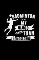Badminton is in my blood more than hemoglobin