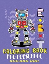 Robot coloring book Preschool