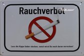 Wandbord - Rauchverbot