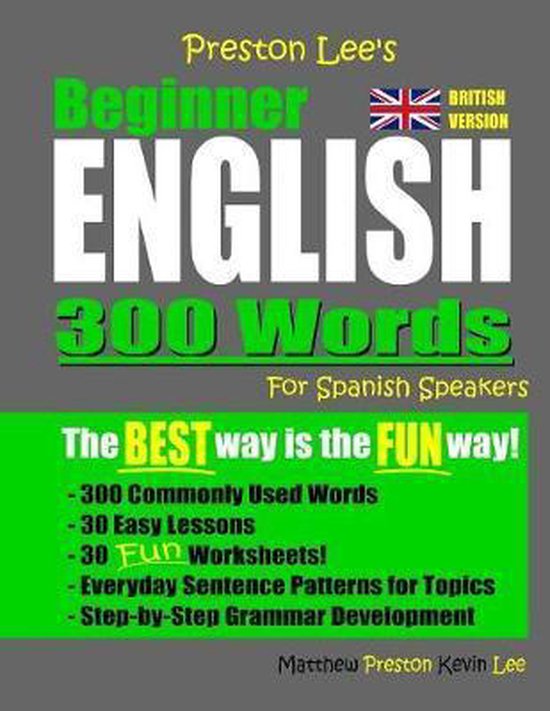 Preston Lee's English for Spanish Speakers (British Version) ... - cover