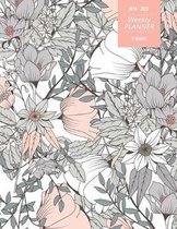 2019 - 2020 - Weekly Planner - 17 Months: August 2019 - December 2020 - Includes 30 pages of Dot Grid Pages for Notes - Vintage Floral Simple Weekly P