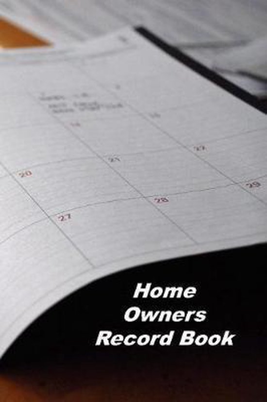 Home Owners Record Book, Donald Johnson 9781081765262 Boeken