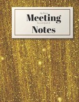 My Boring Meeting Survival Guide and Notes: 8.5x11 Meeting Notebook and Puzzle Book