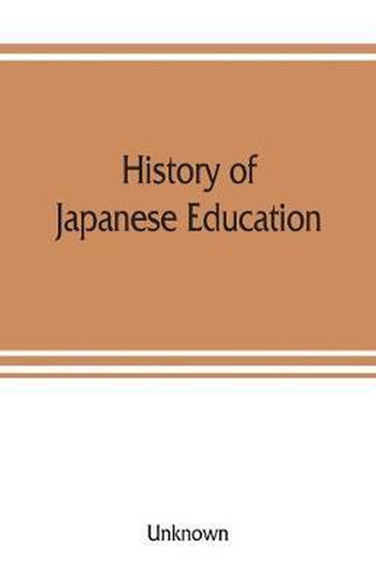 History of Japanese education 9789353807955 Zeno Boeken