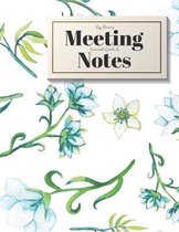 My Boring Meeting Survival Guide and Notes: 8.5x11 Meeting Notebook and Puzzle Book