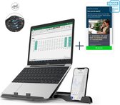 Laptopstandaard - Verstelbaar - Ergonomisch - 11 t/m 17 inch - Met telefoonhouder