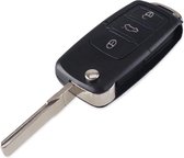 LOUZIR 3 Knop Flip Folding Auto  Sleutel  met sleutelbaard - Autosleutelbehuizing geschikt voor Volkswagen Up