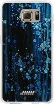 Samsung Galaxy S6 Hoesje Transparant TPU Case - Bubbling Blues #ffffff