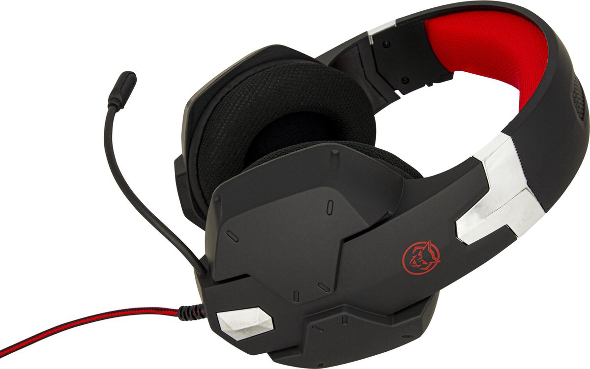 Qware Gaming - Headset - Tupelo - Geschikt voor Playstation 4 - Playstation 5 - PC - Multi platform - rood