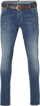 Petrol - Heren Jeans Mechanic Tapered Fit Medium Indigo - Blauw - Maat 34/32