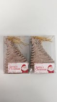 Champagne kleurige kerstboom kersthanger
