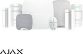 Ajax Hubkit LUXE WIT: GSM/LAN Hub1, Motionprotect 2x, Doorprotect 2x, Spacecontrole 1x, Homesirene 1x