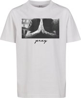 Kinder T-Shirt Kids Pray Tee wit