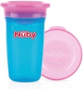 Nuby 360° Wonder Drinkbeker 300 ml Blauw 6+