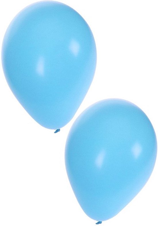 Licht ballonnen 100 stuks | licht blauw voor lucht en helium bol.com