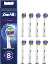 Oral-B 3D White - Met CleanMaximiser-technologie -  Opzetborstels - 8 Stuks - Brievenbusverpakking