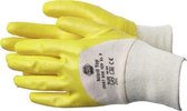 Reca Handschoen Nitril Katoen-Nitril - geel - maat-10 (12 paar)