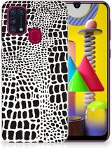 Beschermhoesje Geschikt voor Samsung Galaxy M31 Smartphone hoesje Slangenprint