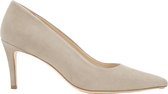 FERAGGIO Dames Nude Beige Suede Pump - Dames Hakken Schoenen - Comfortabele Hakken Memory Foam - Caffe Latte - 7.5 cm hak - maat 37.5