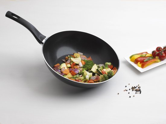 Basic Culinair Wok 28cm - Anti aanbak - Inductiegeschikt