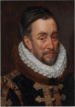 Portret van Willem I, prins van Oranje, Adriaen Thomasz. Key - Foto op Posterpapier - 29.7 x 42 cm (A3)
