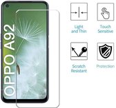 Screenprotector geschikt voor OPPO A92 Screenprotector - Tempered Glass - Anti Burst - Anti Shock screen protector - Perfect fit - EPICMOBILE