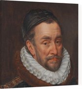 Portret van Willem I, prins van Oranje, Adriaen Thomasz. Key - Foto op Canvas - 100 x 100 cm