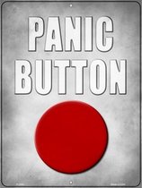 Wandbord - Panic Button - Paniek Knop - Nood Knop - fun fun