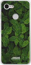 Google Pixel 3 Hoesje Transparant TPU Case - Jungle Greens #ffffff