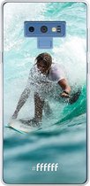 Samsung Galaxy Note 9 Hoesje Transparant TPU Case - Boy Surfing #ffffff