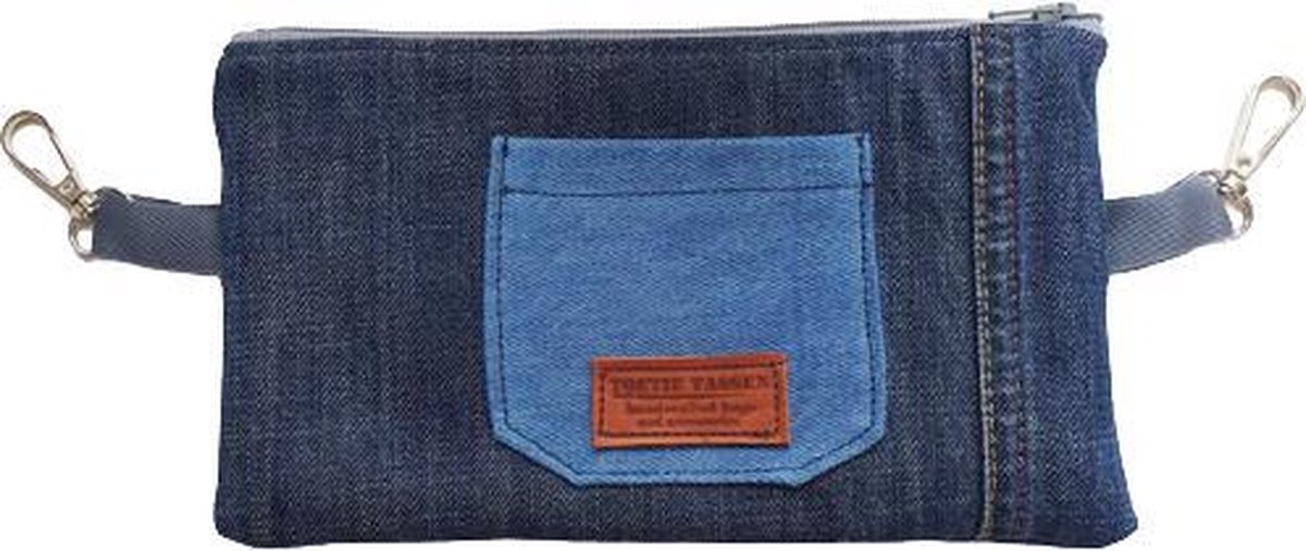 Toetie & Zo Unisex Heuptas Donkerblauw - Riemtas - Jeans