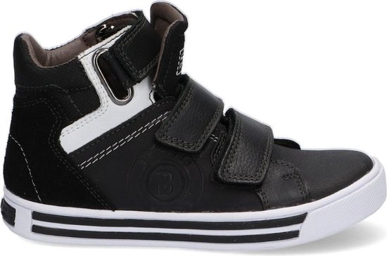 Braqeez 420855-589 Jongens Sneakers - Zwart - Leer - Klittenband | bol.com