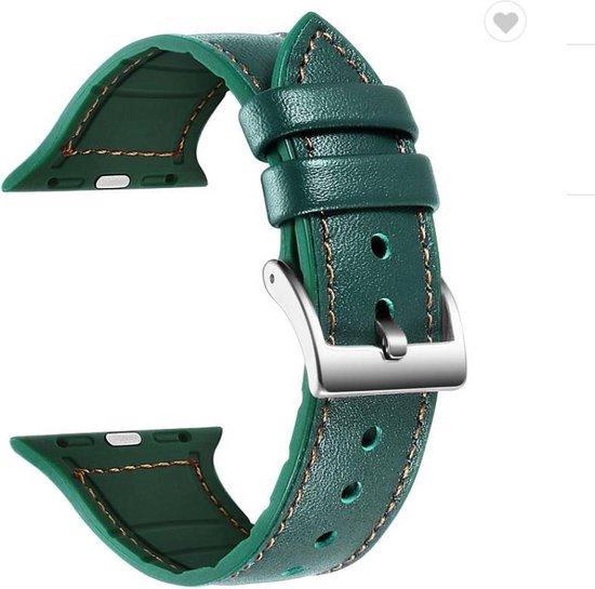 Fungus - Smartwatch bandje - Geschikt voor Apple Watch 38 / 40 / 41 mm - Series 1 2 3 4 5 6 7 8 9 SE iWatch - PU leer - Groen