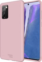 HappyCase Siliconen Back Cover Hoesje Roze Geschikt voor Samsung Galaxy Note 20