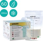 Moemies 60 Stuks - Moedermelk Bewaarzakjes - 200ml - Borstvoeding Bewaarzakje - Babyvoeding - BPA-Vrij