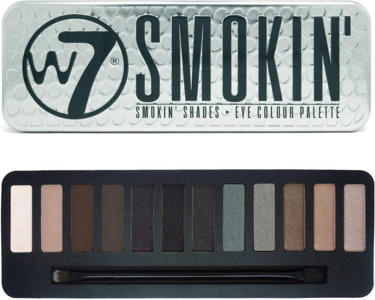 Goedkoopste W7 Oogschaduw 12kleur Smokin'