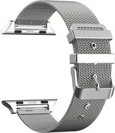 Geschikt voor Apple Watch bandje 42 / 44 / 45 mm - Series 1 2 3 4 5 6 7 SE - Smartwatch iWatch horloge band - 42mm 44mm 45mm - Fungus - RVS metaal - Zilver - Milanese