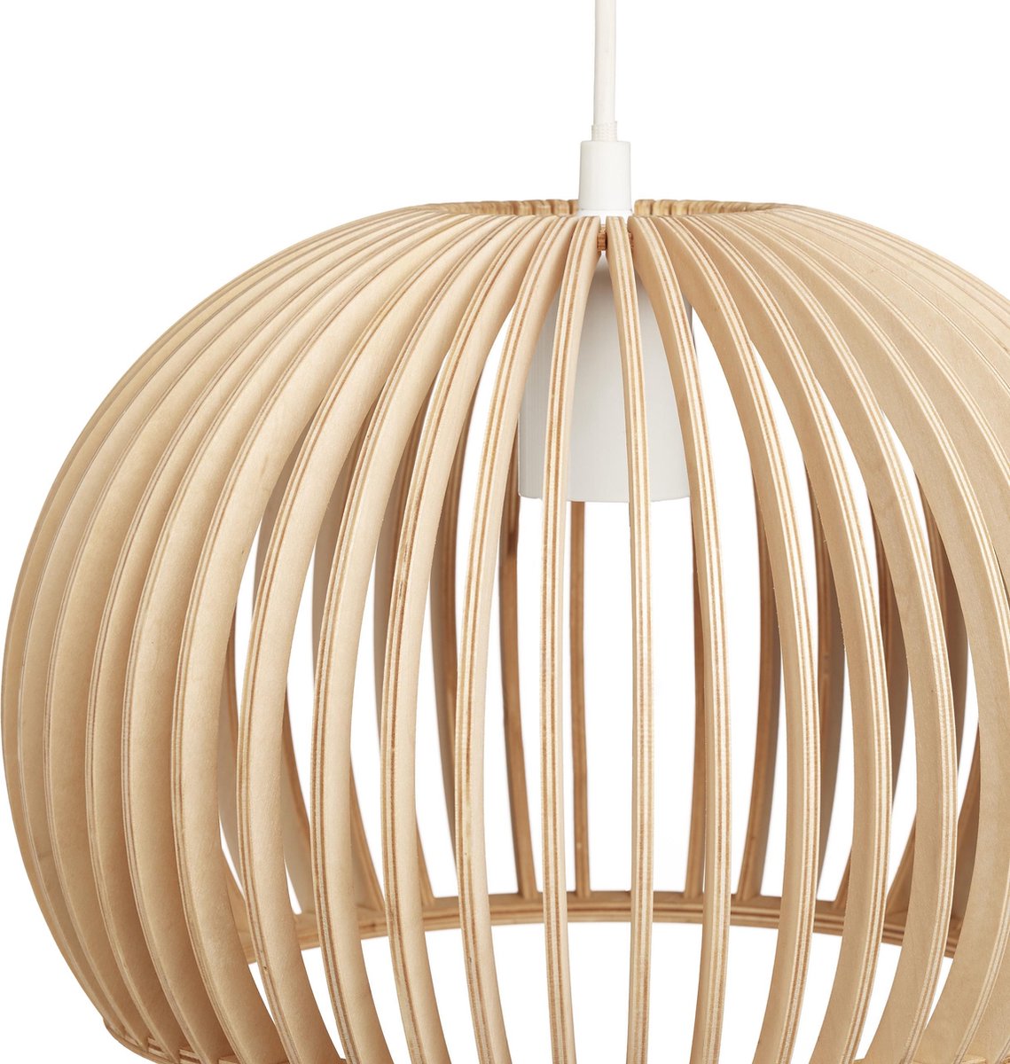 Hanglamp lampenkap- design plafondlamp - houten woonkamerlamp - E27 |