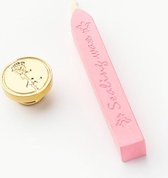 Wax seal | zegel set | roos | met roze wax