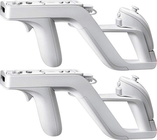 Thredo Set de 2x Zapper pour Nintendo Wii - Accessoires pour pistolet Wii -  Manette de... | bol